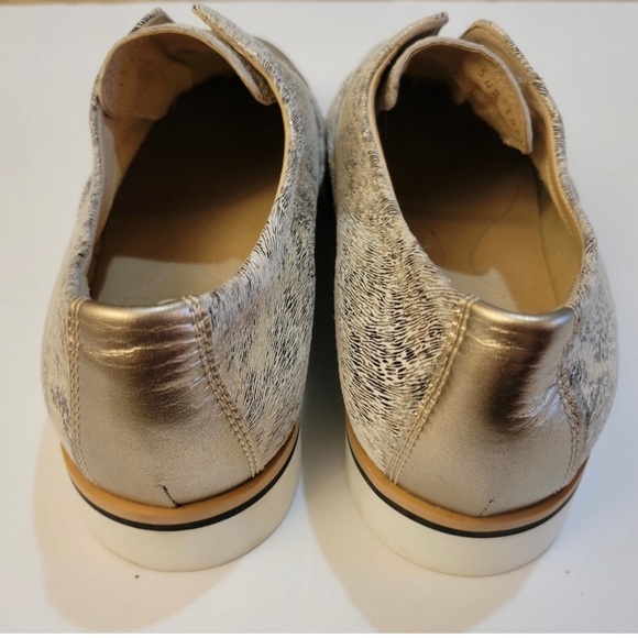 GEOX Loafers Unique Leather Taupe Metallic Exc Cond Sz EU38.5, US8 - Picture 2 of 8